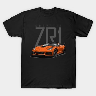 Chevy Corvette C7 ZR1 (Sebring Orange) T-Shirt